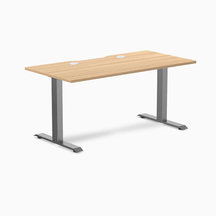 Desky Zero Scalloped Laminate Office Desk
