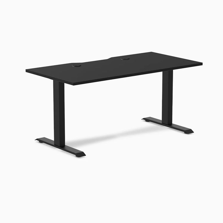 Desky Zero Scalloped Laminate Office Desk