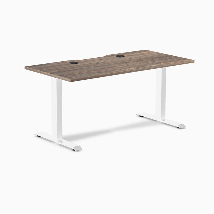 Desky Zero Scalloped Laminate Office Desk