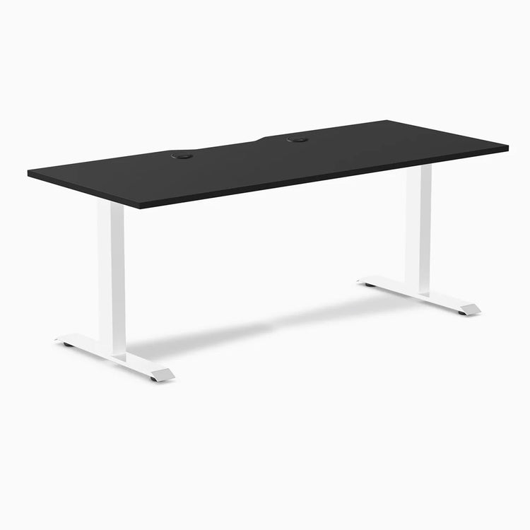 Desky Zero Scalloped Laminate Office Desk