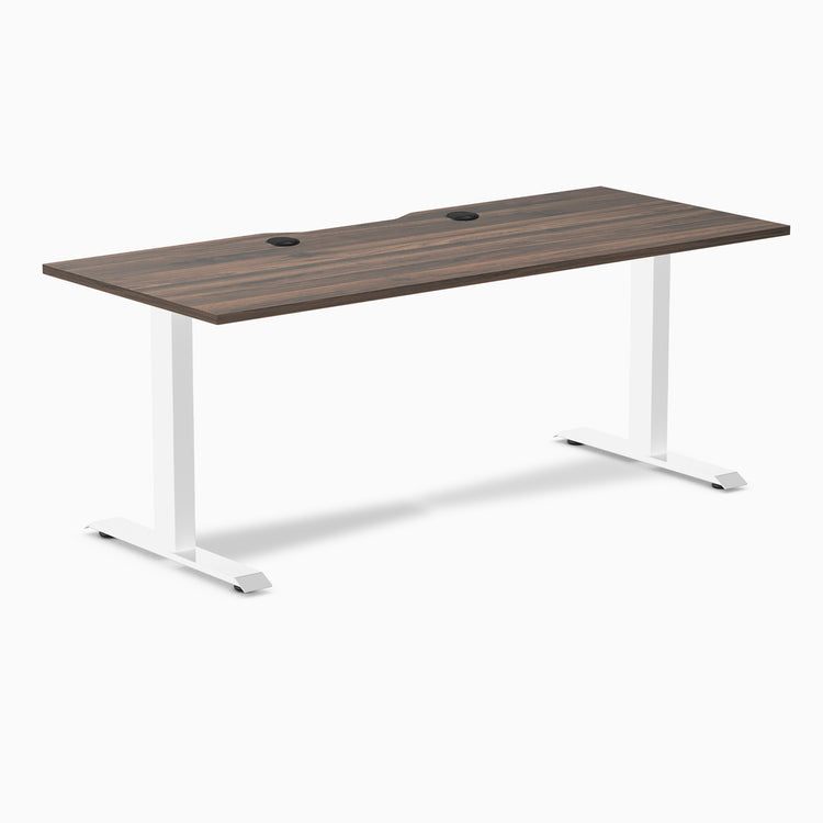 Desky Zero Scalloped Laminate Office Desk