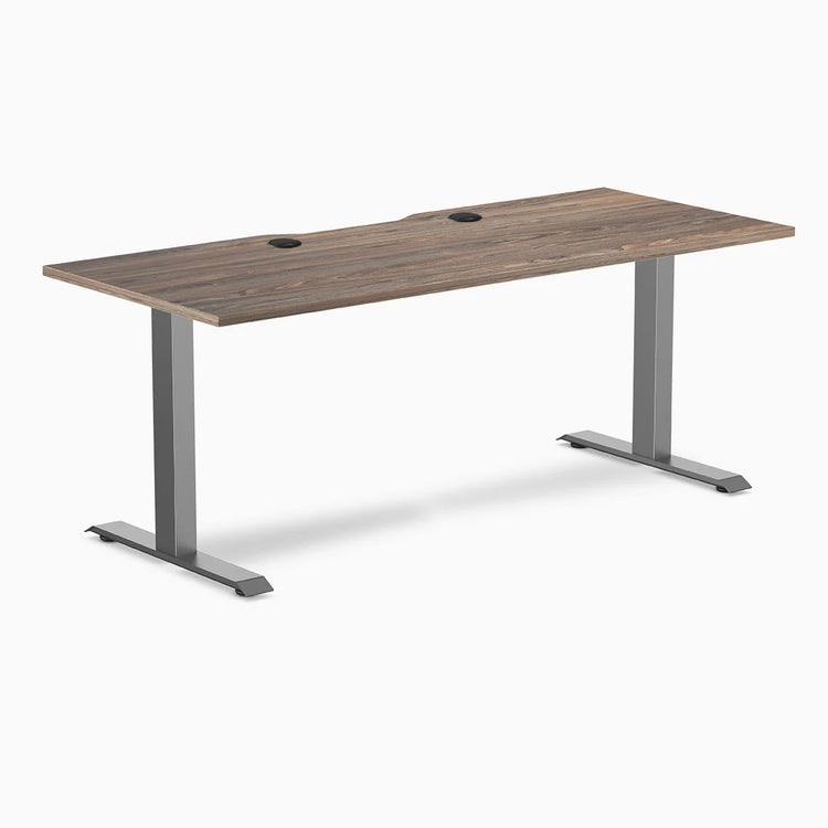 Desky Zero Scalloped Laminate Office Desk