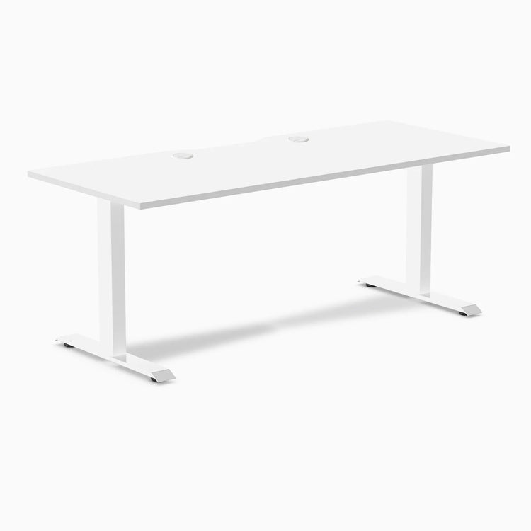 Desky Zero Scalloped Laminate Office Desk