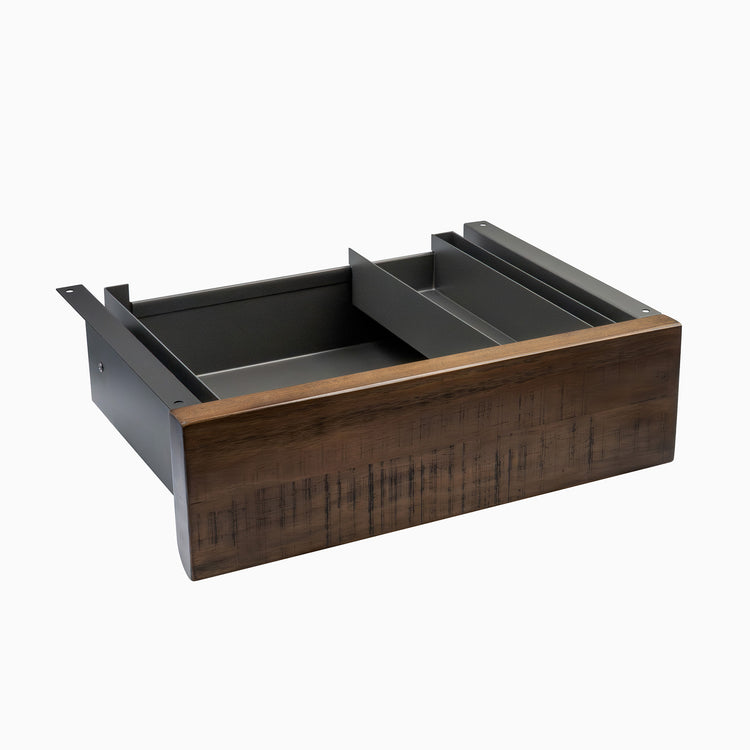 american rustic pine minimal drawer in space grey frame