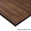 American rustic pine corner softwood desktop finish - Desky
