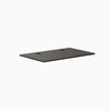 Desky Burnished Wood laminate desktop, 47.2" x 29.5", with two grommets.