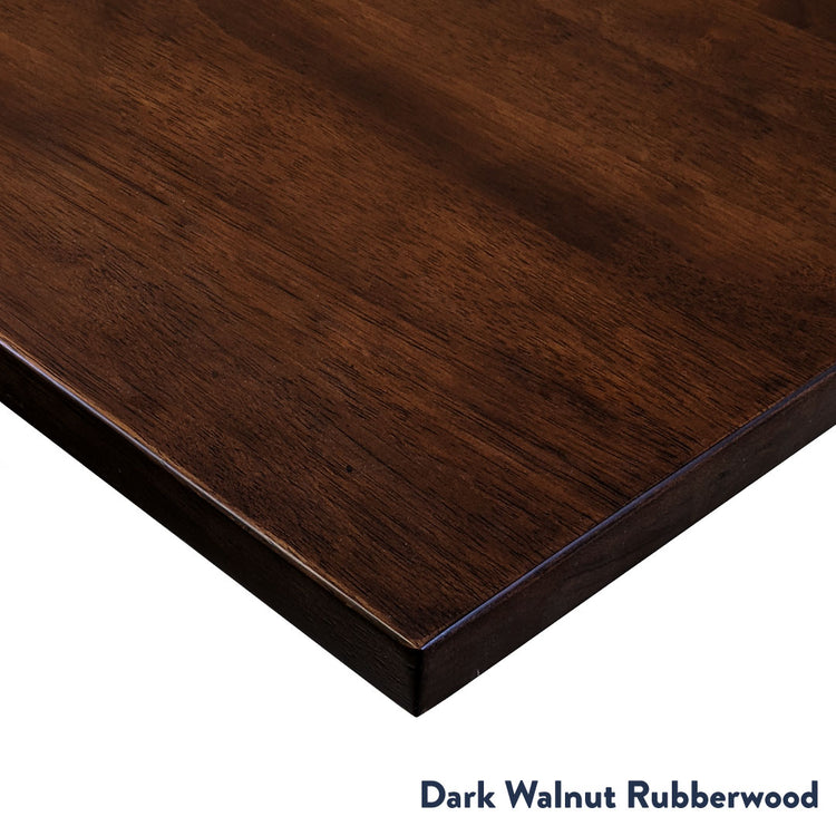 Desky Zero Rubberwood Office Desktop dark walnut rubberwood