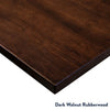 Desky Zero Rubberwood Office Desktop dark walnut rubberwood