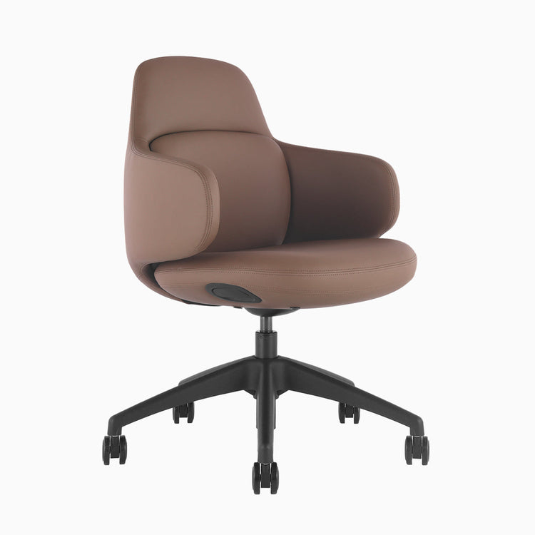 Desky Arco office chair in dark brown 