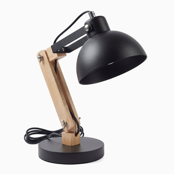 Desky axis wooden desk lamp