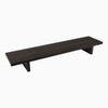 desky wooden monitor stand - burnished wood