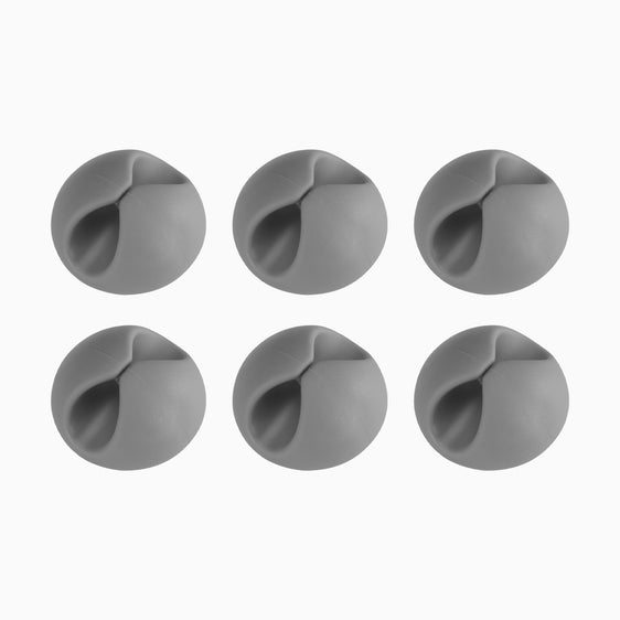 6 pieces single Desky clip cable organizer