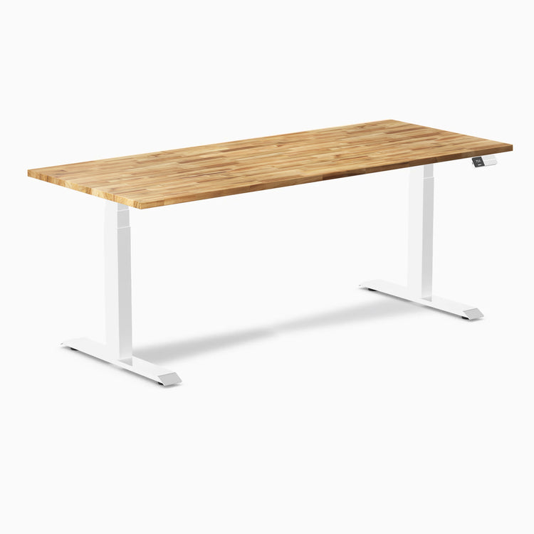 Desky Dual Hardwood Sit Stand Desk