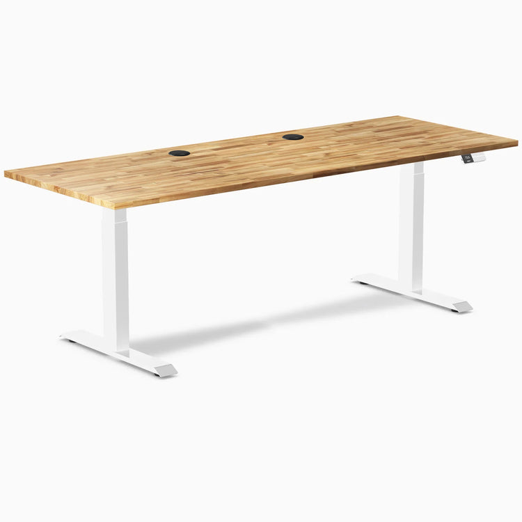Desky Dual Hardwood Sit Stand Desk