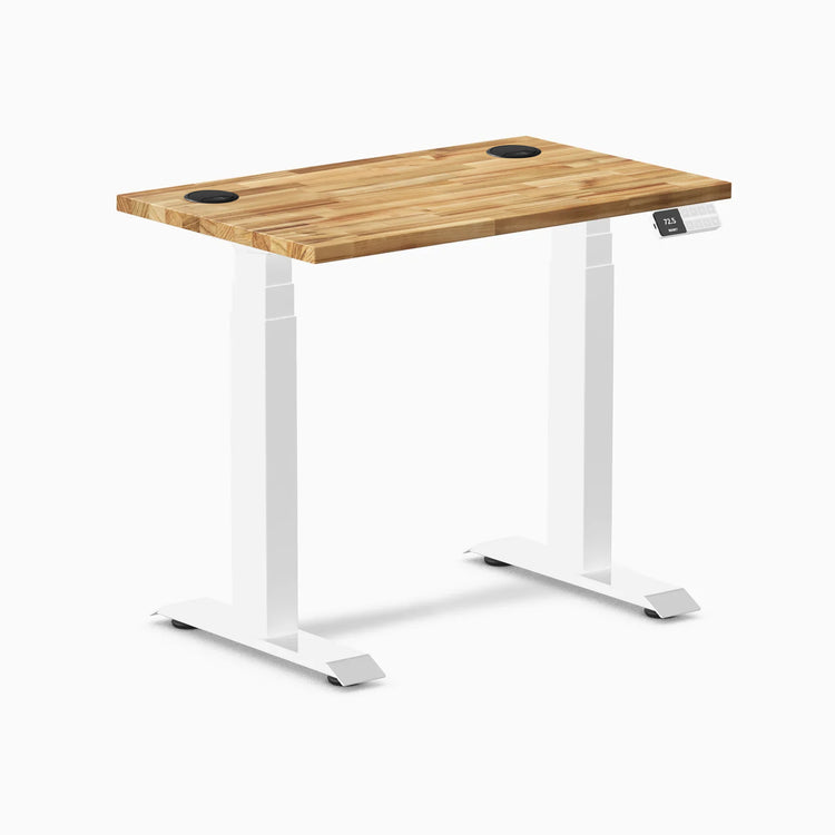 Desky Dual Mini Hardwood Sit Stand Desk