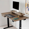 Dual melamine natural walnut desk - Desky