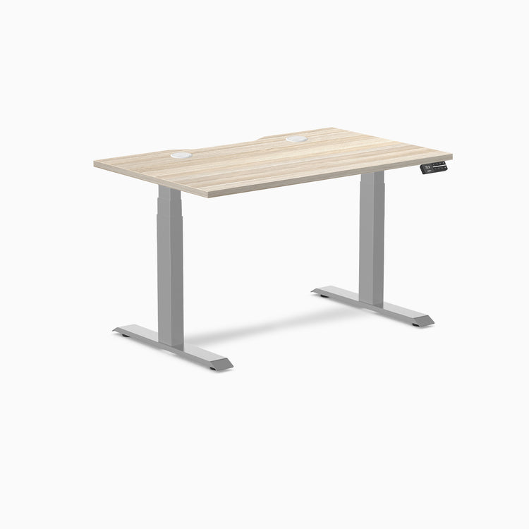 Desky Dual Scalloped Laminate Sit Stand Desk