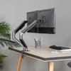 dual spring space grey monitor arm