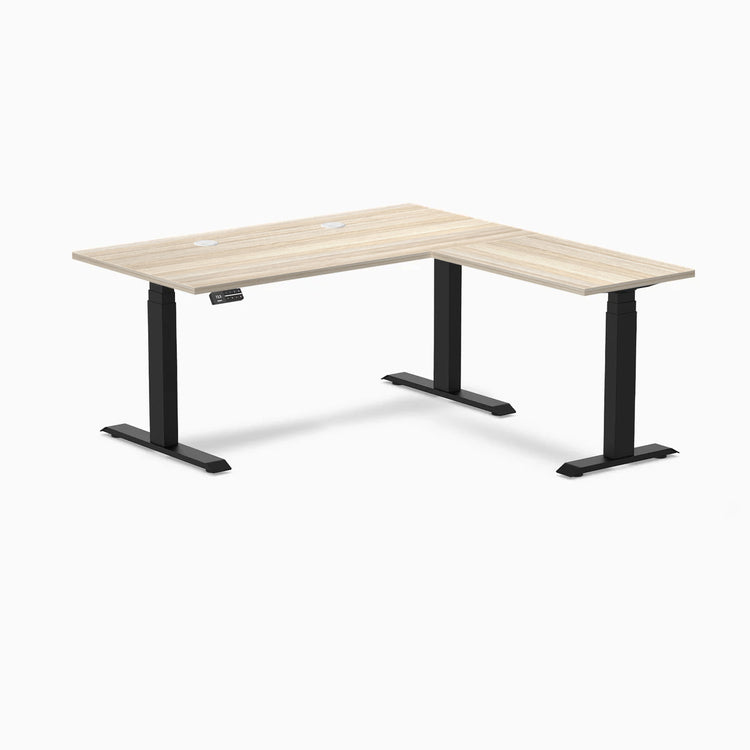 Desky L-Shape Laminate Sit Stand Desk