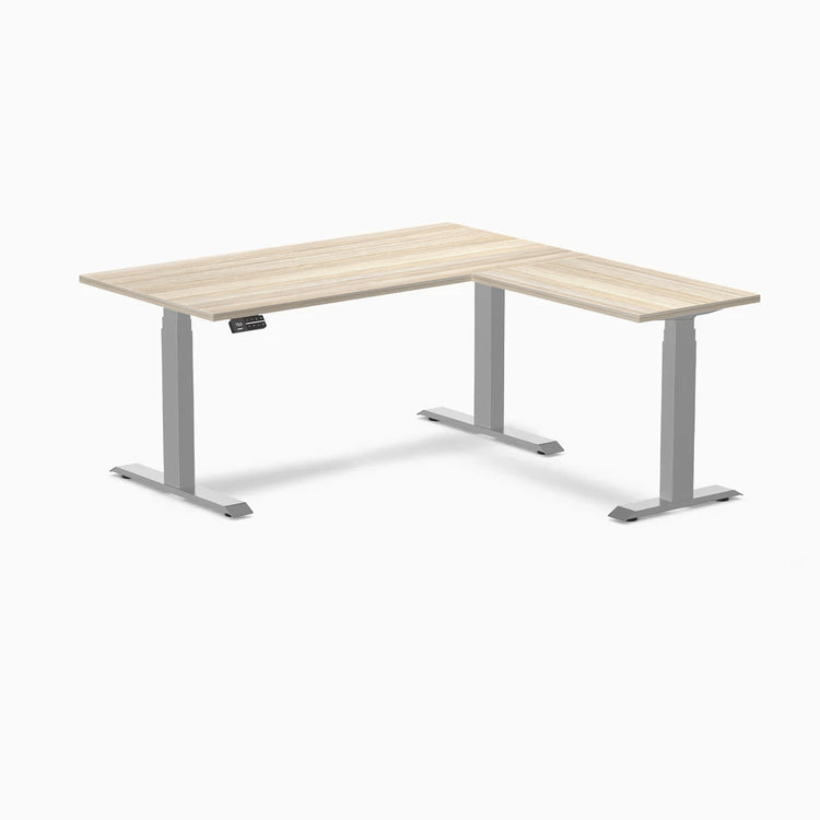 Desky L-Shape Laminate Sit Stand Desk