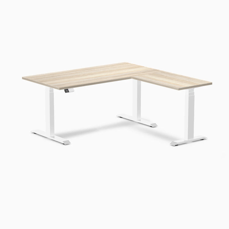 Desky L-Shape Laminate Sit Stand Desk