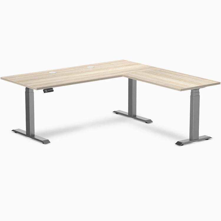Desky L-Shape Laminate Sit Stand Desk