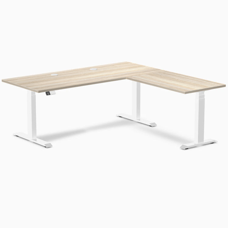 Desky L-Shape Laminate Sit Stand Desk