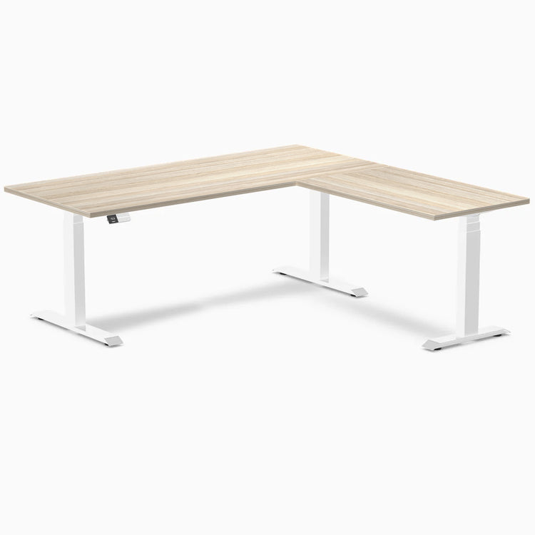 Desky L-Shape Laminate Sit Stand Desk