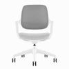 White low back mesh office chair 