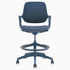Evoque low back drafting chair in blue