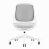 Adjustable low back white office chair