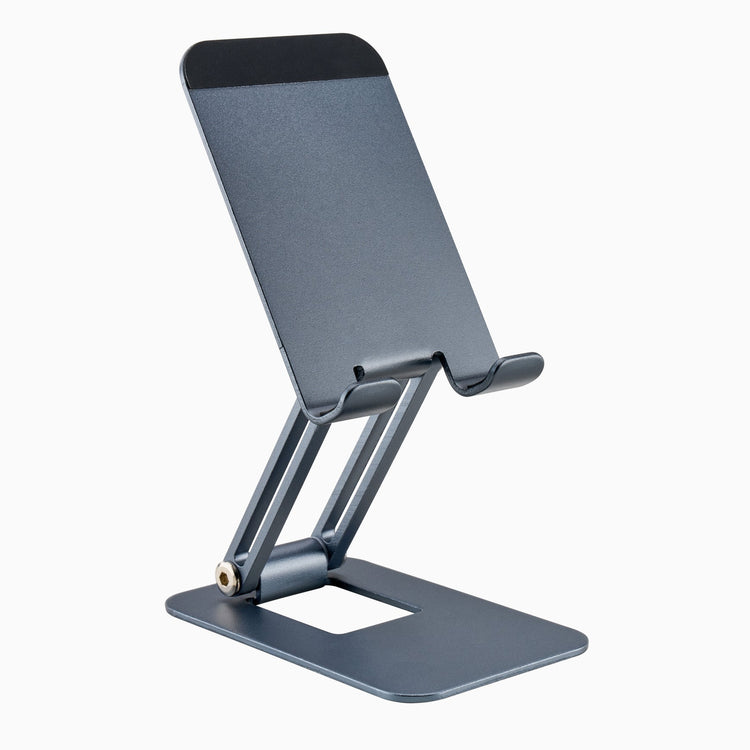Foldable prp phone stand in dark gray