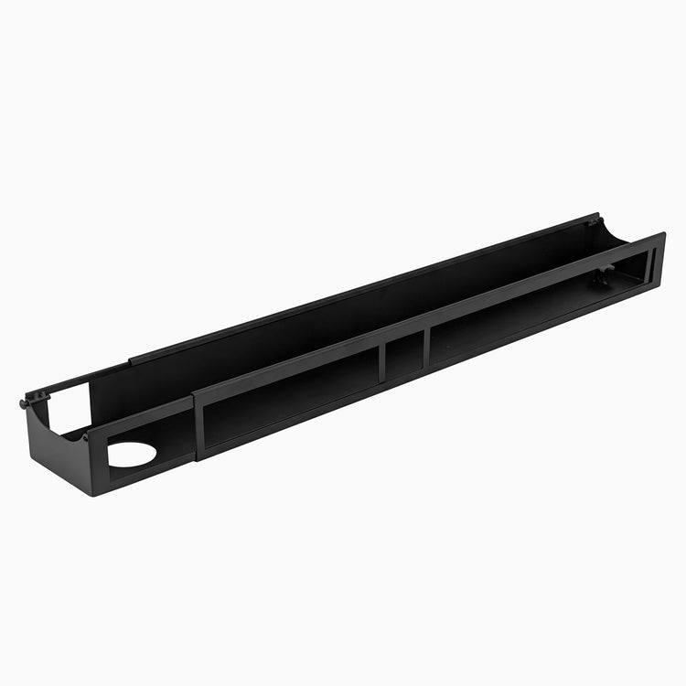 Black Desky Integrated cable channel no power