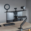 Screen caddy shelf for streaming 