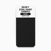 Desky steel paint finish sample for Desky lockers in black