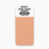 Desky steel paint finish sample for Desky lockers in coral