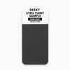 Desky steel paint finish sample for Desky lockers in dark grey