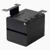 Black minimal under desk cabinet