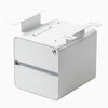 Desky minimal under desk cabinet in white