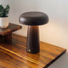 Desky wooden mushroom cordless desk lamp 