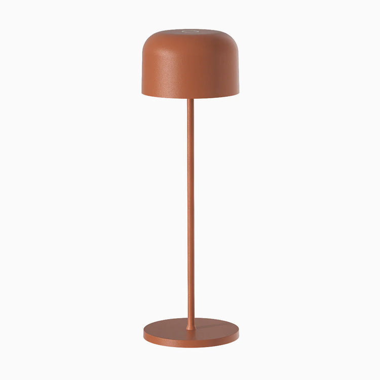 Deky orbit desk lamp in terracotta