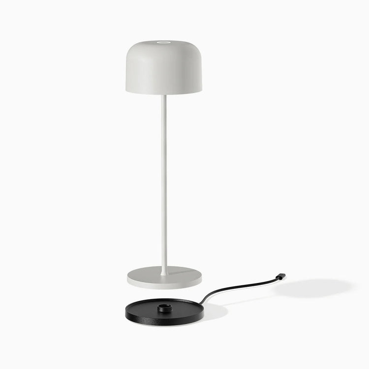 Deky orbit desk lamp in white with charging dock