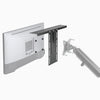 Screen caddy shelf installation medium size