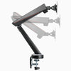 Adjustable gaming LED monitor arm