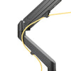 single monitor arm built in cable management 