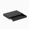 Desky ultra slim drawer in black with no book gap