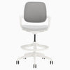 White minimalist drafting chair - Desky