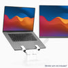 laptop mount in white with laptop