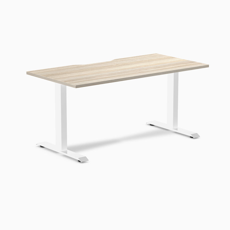 Desky Zero Scalloped Laminate Office Desk