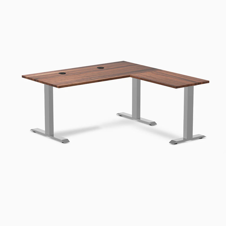 Desky Zero Hardwood L-Shape Office Desk